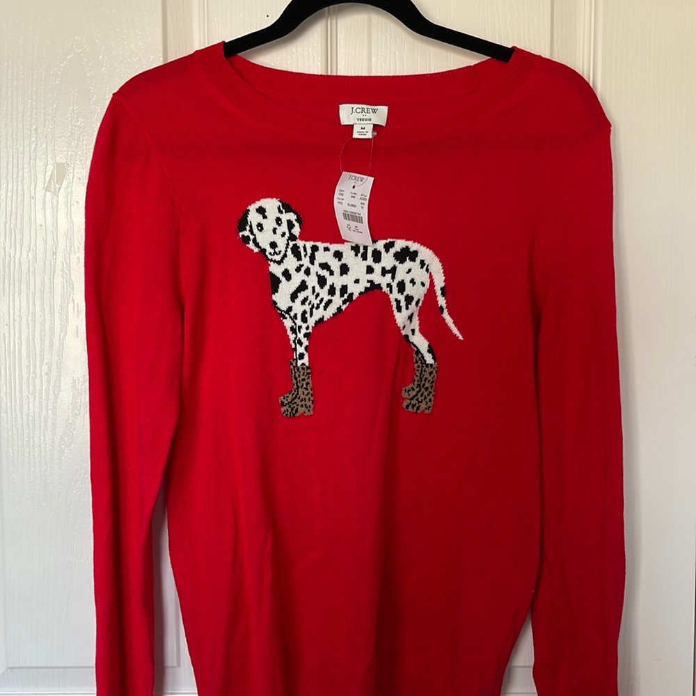J Crew teddie dog sweater